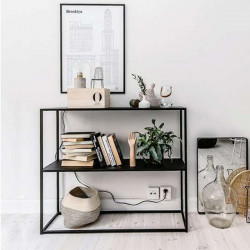 SIMP Two Layers Metal Shelf W100, Matt Black [Display]